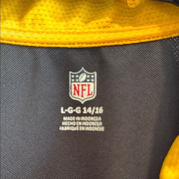 NFL Steelers Youth Size Large 14/16 Black and Gold Pullover - Picture 2 of 6
